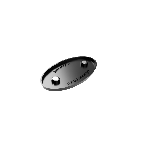 Podstawki owalne 60x35 mm z gniazdem na magnes – 6 sztuk